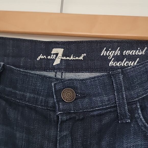 7 for all Mankind High Waist Bootcut Jeweled Pocket Jeans, 29 - Picture 5 of 7